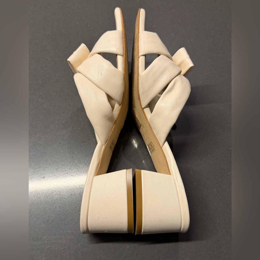 STUART WEITZMAN Sofia 45MM Bow Leather Sandals Size 6.5 - Picture 8 of 13